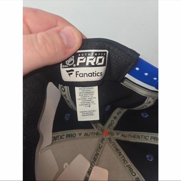 Tampa Bay Lightning Fanatics Authentic Pro Snapback Hat OSFM - Picture 5 of 5